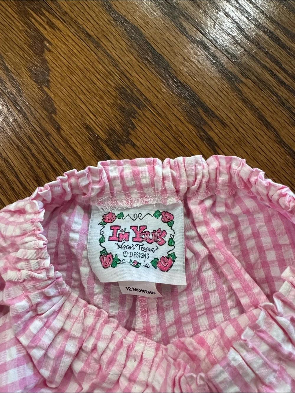 N/A pink gingham